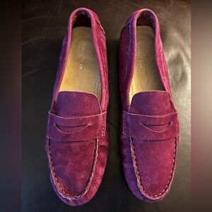 Cole Haan Women's Deep Purple Suede Loafers